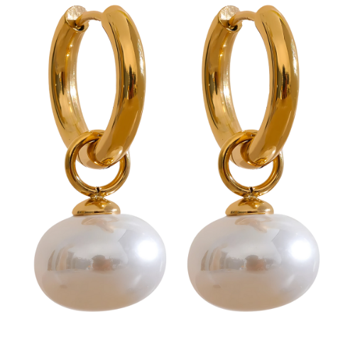 Boucle D'oreille pour femme - Perle pendante