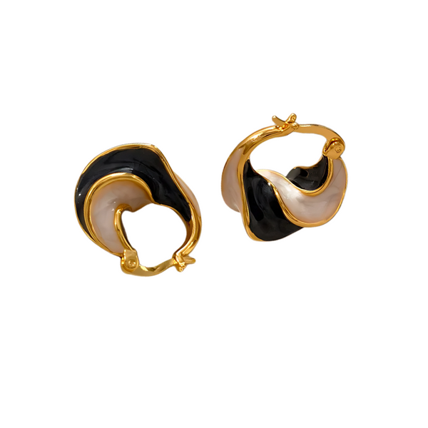 Boucles d’Oreilles pour femme - Créoles Émaillées