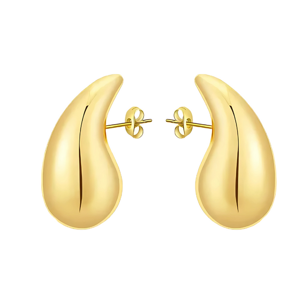 Boucle d'Oreille pour Femme Vintage Goutte d'Or