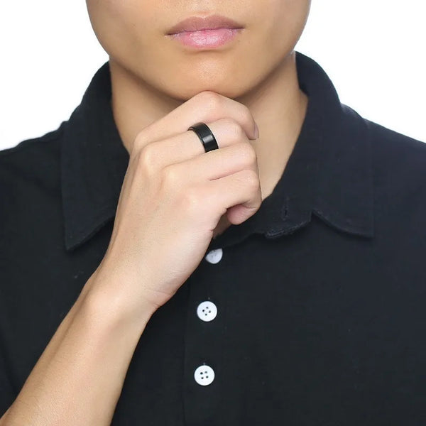 Bague Thérapeutique Tournante pour Homme en Acier Inoxydable