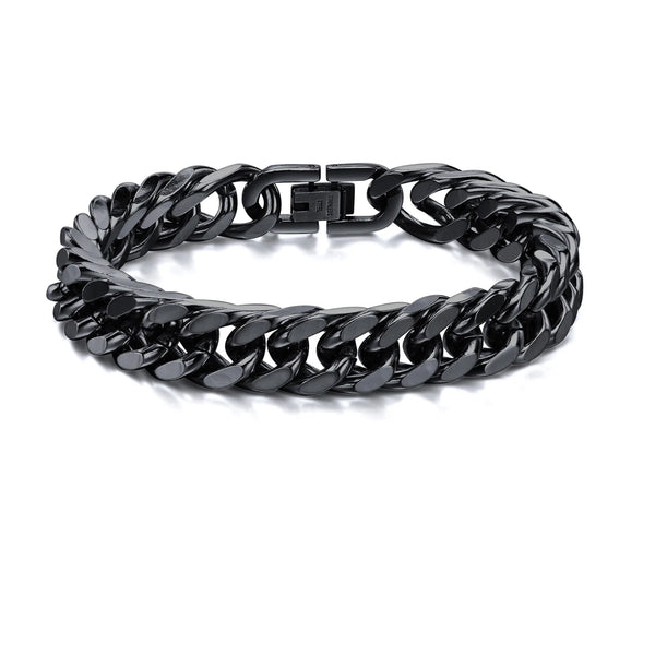 Bracelet "Cuban Link" Large en Acier Inoxydable