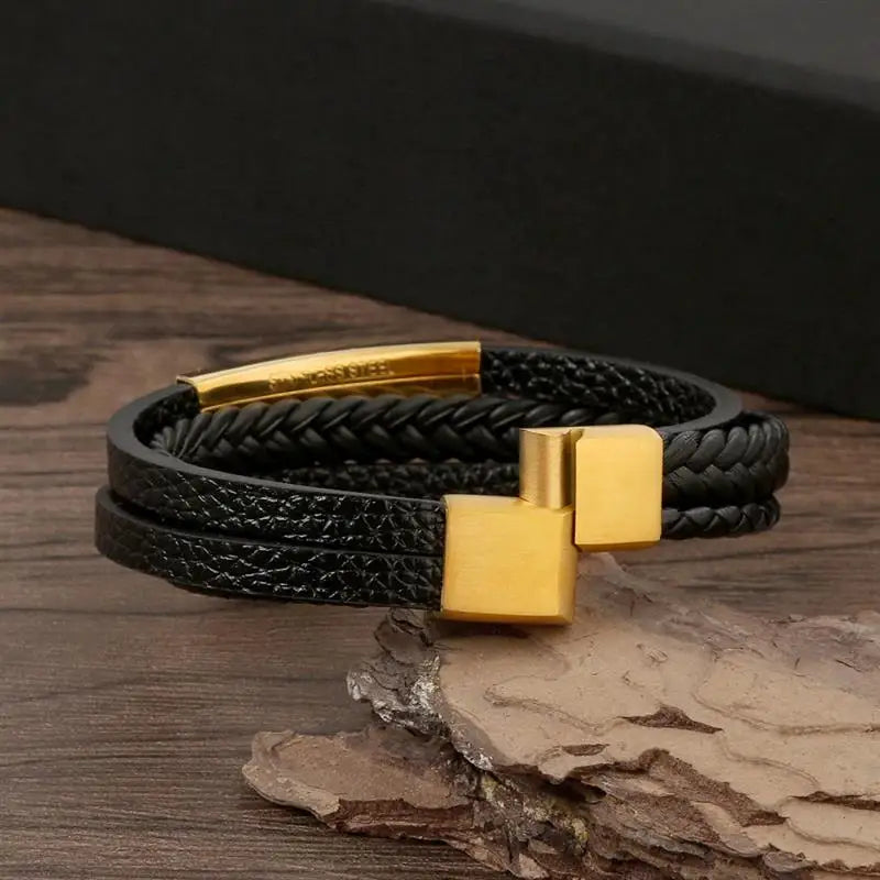Bracelet cuir pour homme, style classique et tendance