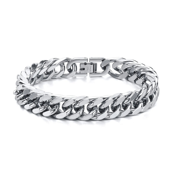 Bracelet "Cuban Link" Large en Acier Inoxydable