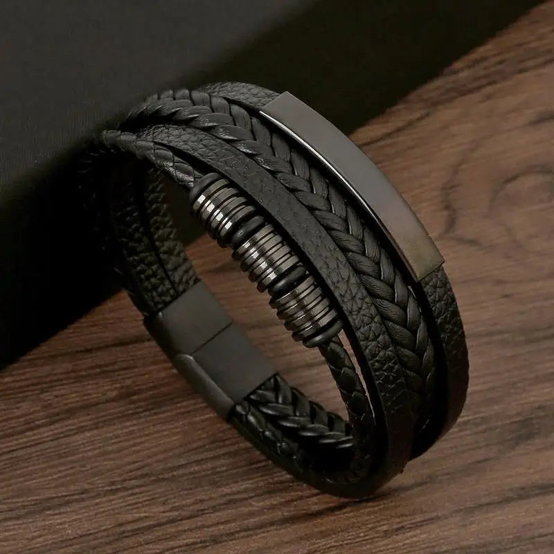 Bracelet cuir pour homme, style classique et tendance