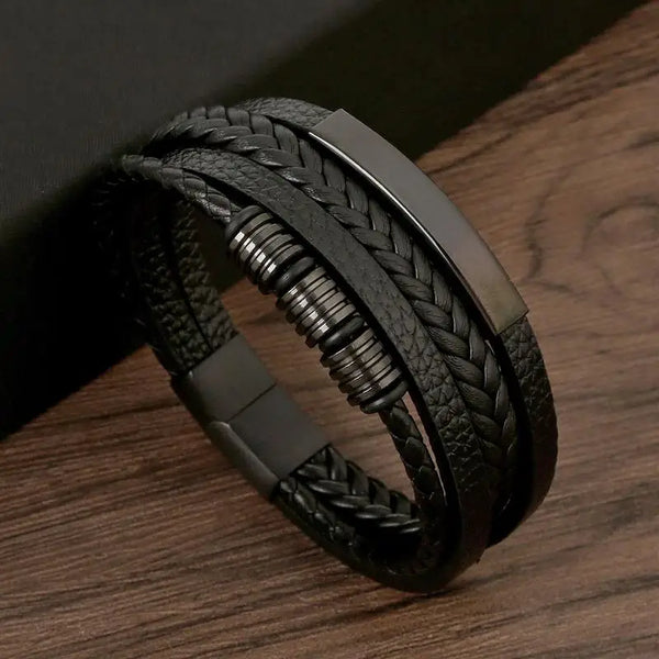 Bracelet cuir pour homme, style classique et tendance