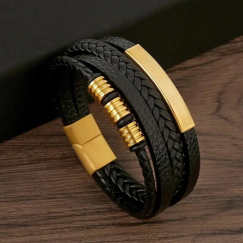 Bracelet cuir pour homme, style classique et tendance