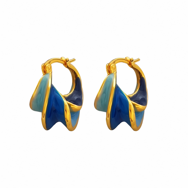 Boucles d’Oreilles pour femme - Créoles Émaillées