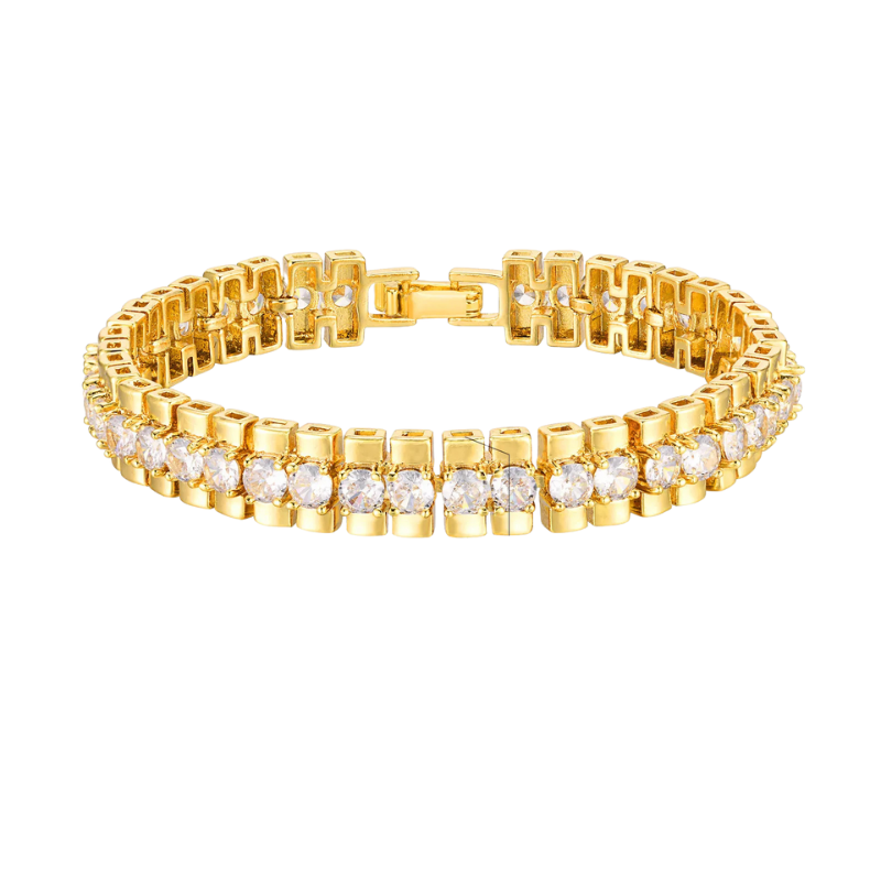 Charmant bracelets pour femme Plaqué Or avec Incrustation de Zircon Cubique