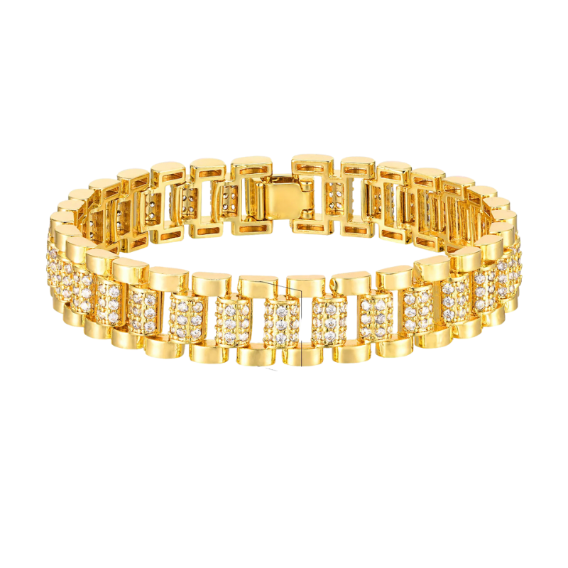 Charmant bracelets pour femme Plaqué Or avec Incrustation de Zircon Cubique